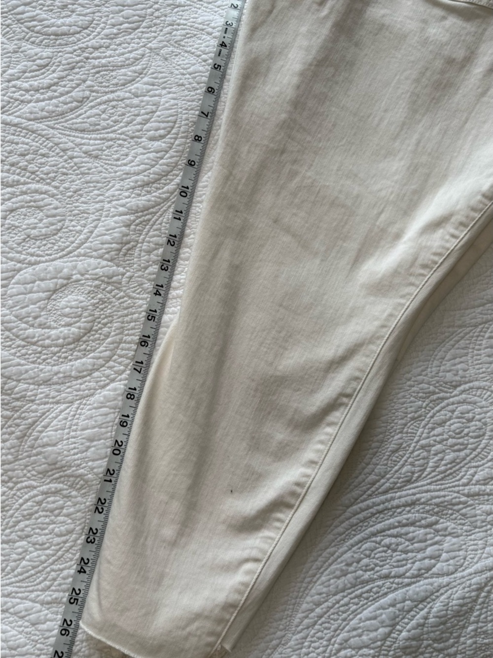 Torrid Off-White High-Rise Denim Jeans Jeggings Women’s 22R - Picture 10 of 10